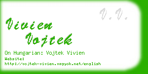 vivien vojtek business card